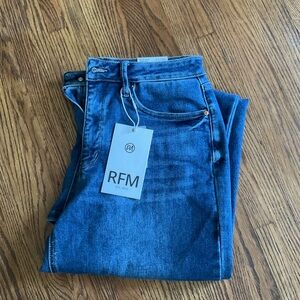 Wide Leg Tummy Control Denim Jeans RFM Alexandra Jane